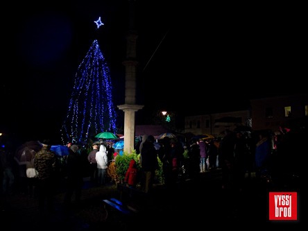 Rozsvícení vánočního stromu 2015