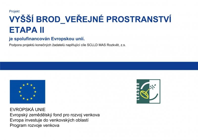 Vyšší Brod - Veřejné prostranství II. etapa